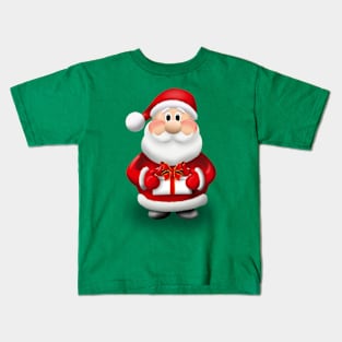 Santa with present Kids T-Shirt